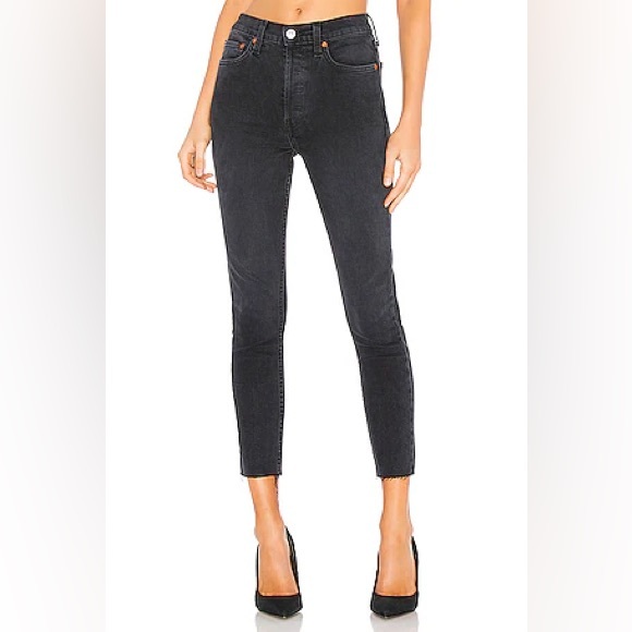Originals High Rise Ankle Crop in Faded BlackRE/DONE 32